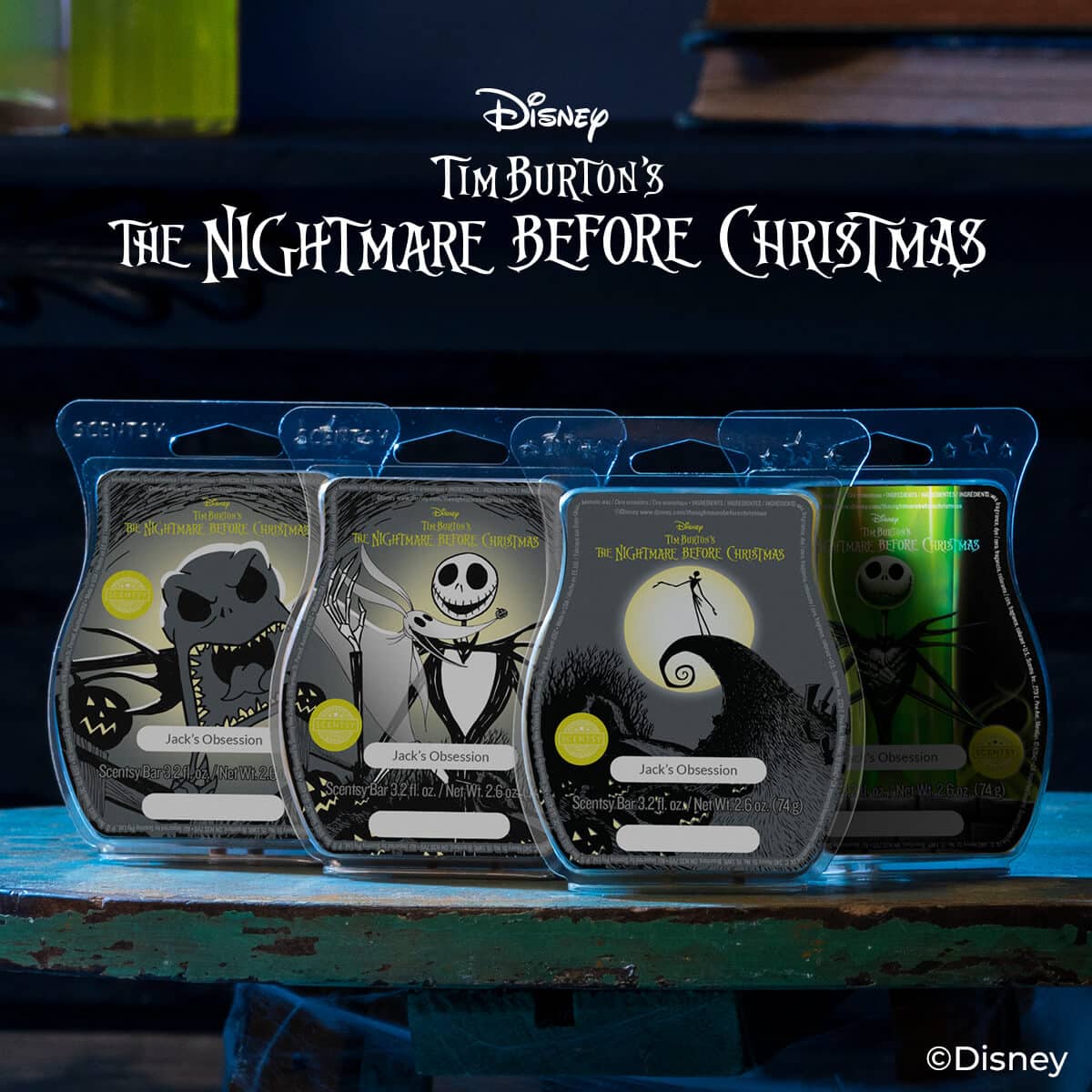 JACK'S OBSESSION SCENTSY BAR NIGHTMARE BEFORE CHRISTMAS