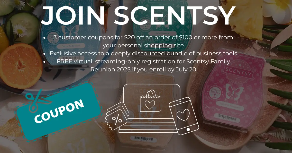 Scentsy Coupons in July 2025 $9 Digital Starter Kit | Join Scentsy