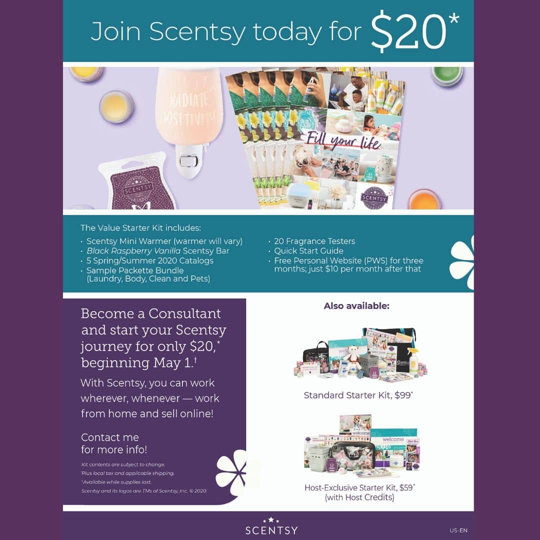 JOIN SCENTSY TODAY FOR $20 IN MAY