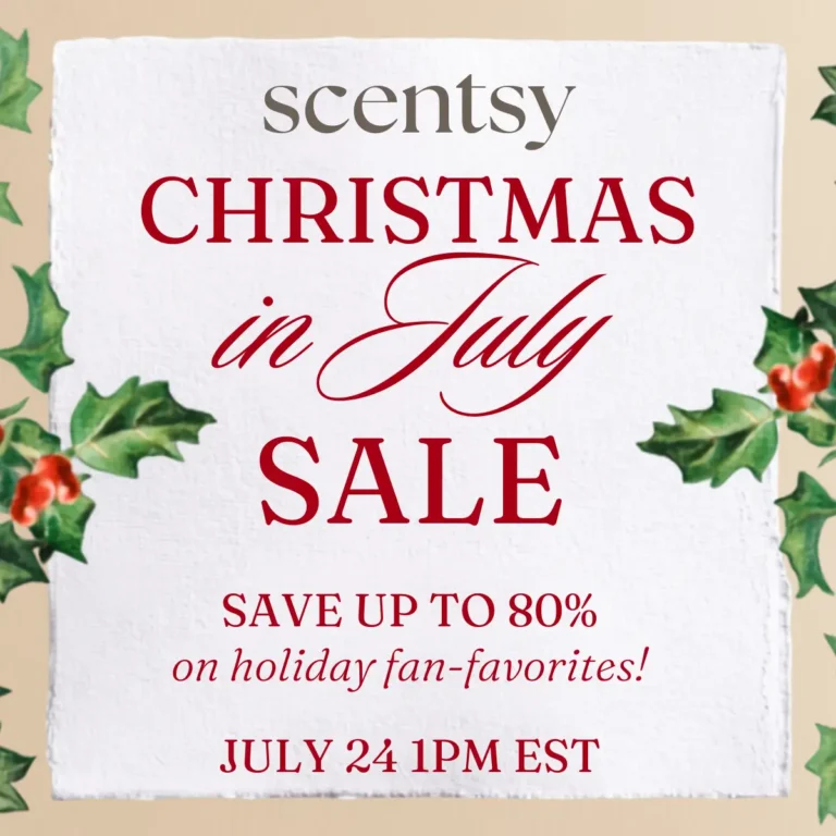 Scentsy Christmas in July Flash Sale 2026 Starts July 24
