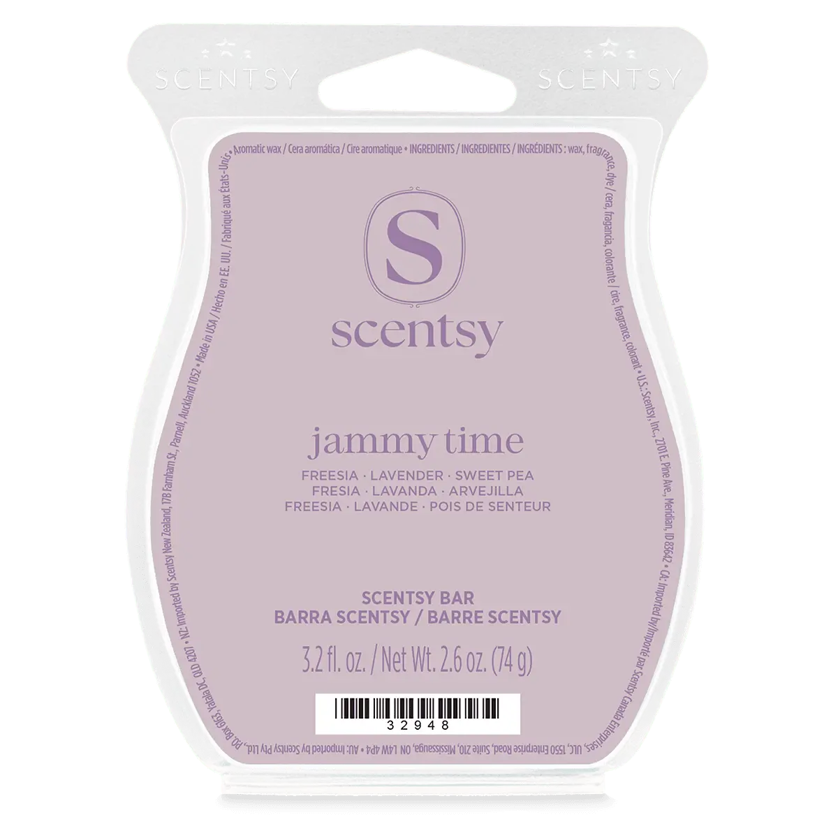 Jammy Time Scentsy Bar (1) Jammy Time Scentsy Wax Bar