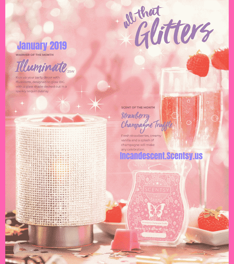 Scentsy January 2019 Warmer &Amp; Scent Of The Month - Illuminate Scentsy Warmer &Amp; Strawberry Champagne Truffle SCENTSY JANUARY 2019 WARMER & SCENT OF THE MONTH - ILLUMINATE SCENTSY WARMER & STRAWBERRY CHAMPAGNE TRUFFLE