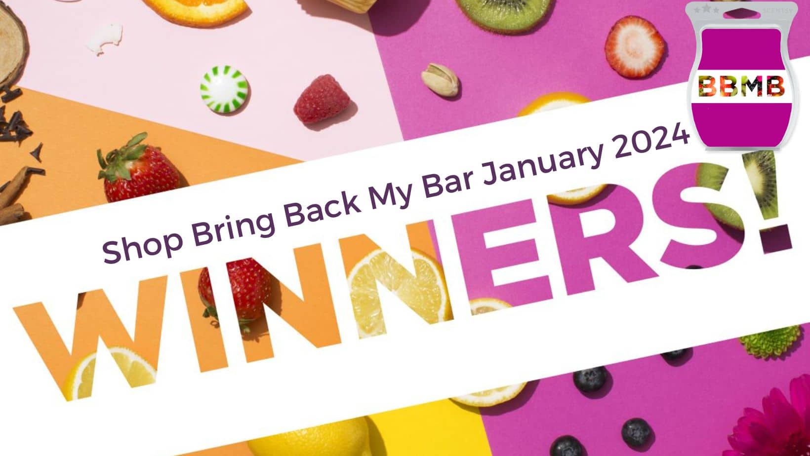 Scentsy Bring Back my Bar January 2025 Winners Incandescent.Scentsy.us