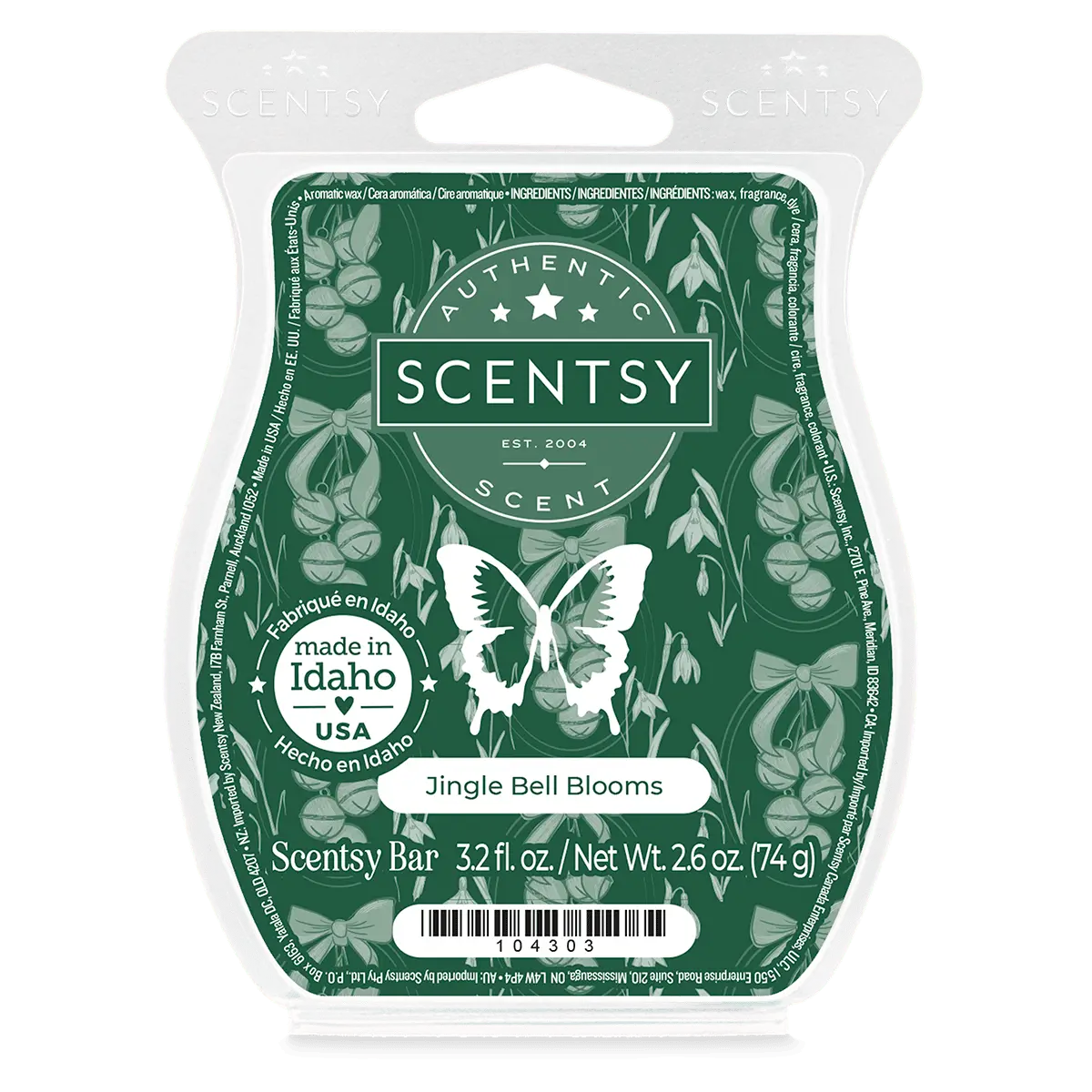 Jingle Bell Blooms Scentsy Wax Bar