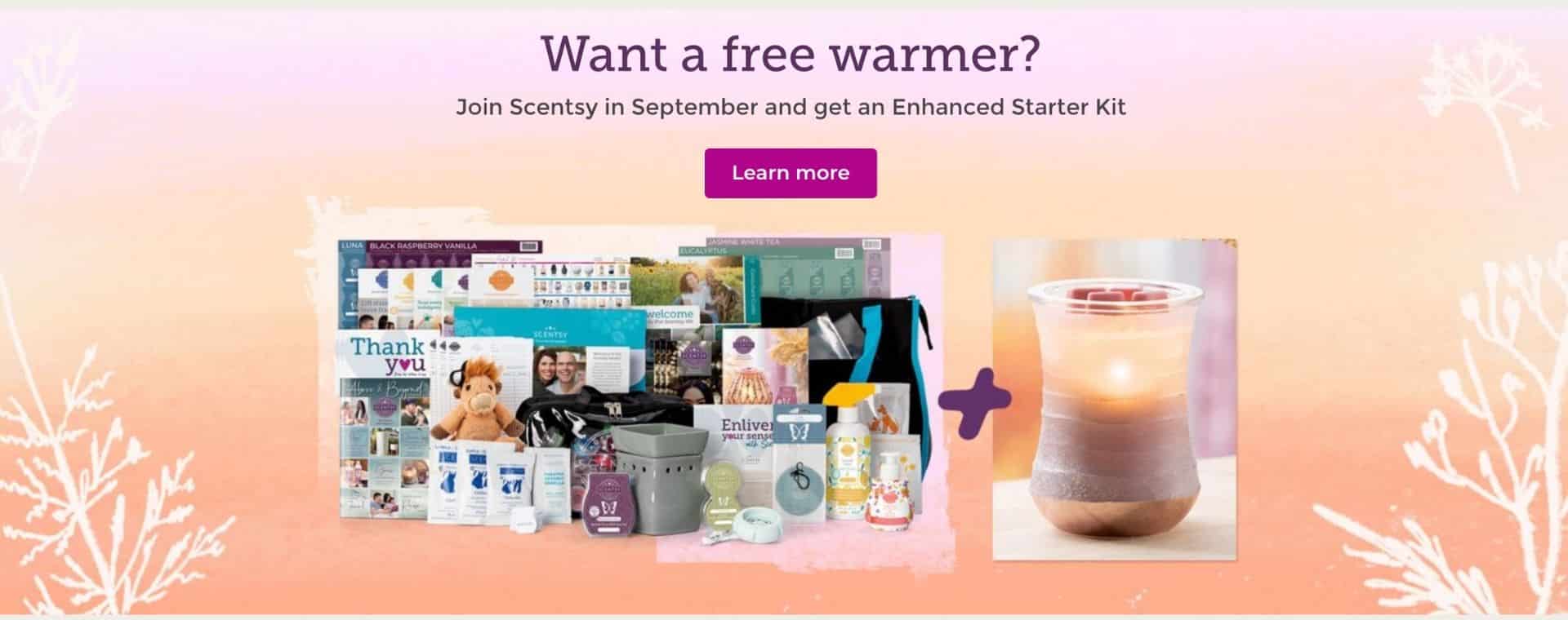 Join Scentsy Free Warmer in September