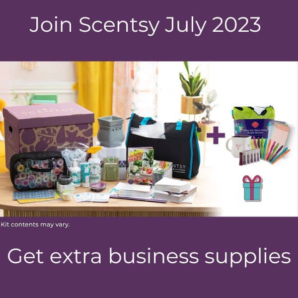 Join Scentsy in July - Starter Kit + Extra business supplies!