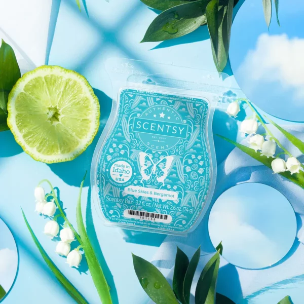 Blue Skies & Bergamot Scentsy Bar |  July 2025