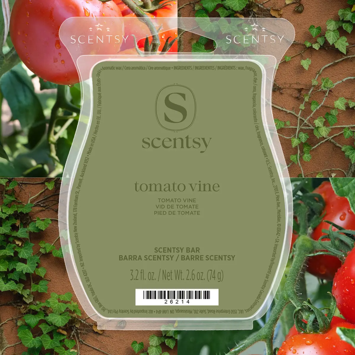 July 2026 Bbmb9 Tomato Vine Scentsy Wax Bar - July 2026 BBMB