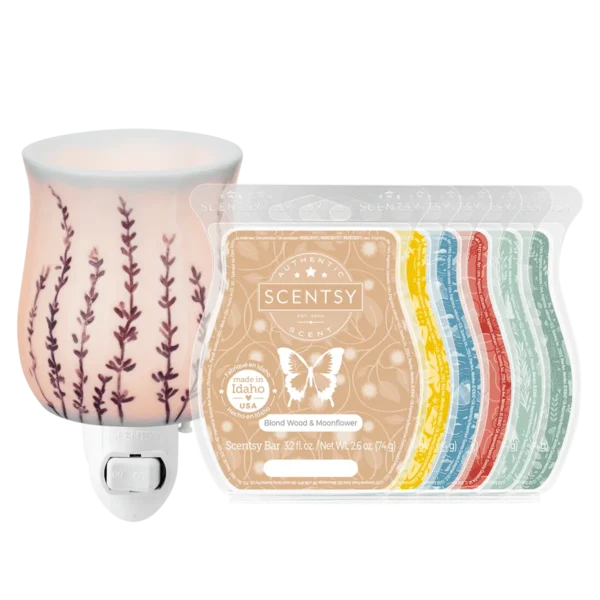 Grow Me a Garden Mini Warmer & 6-Bar Scentsy Bundle