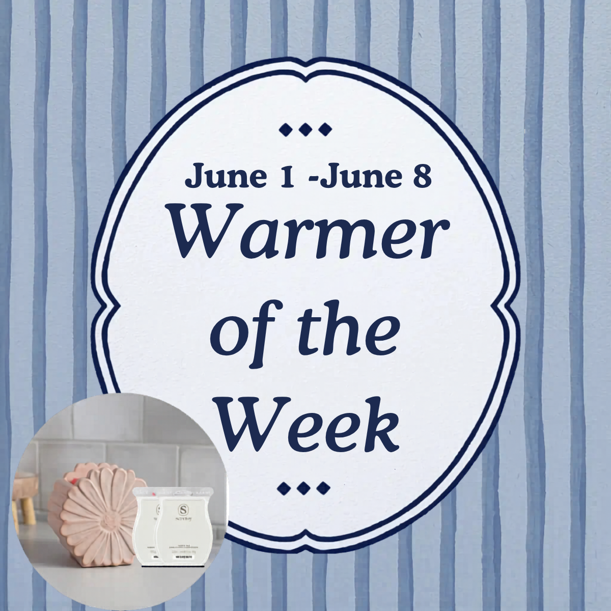 Scentsy Warmer Of The Week — Get 2 Free Scentsy Bars In June! Scentsy Warmer of the Week — Get 2 FREE Scentsy Bars in June!