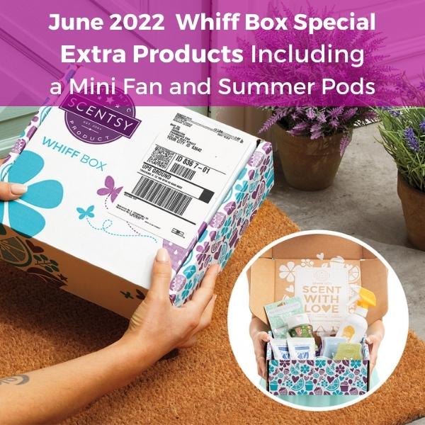 June 2022 Whiff Box Special Extra Products Including a Mini Fan and Summer Pods