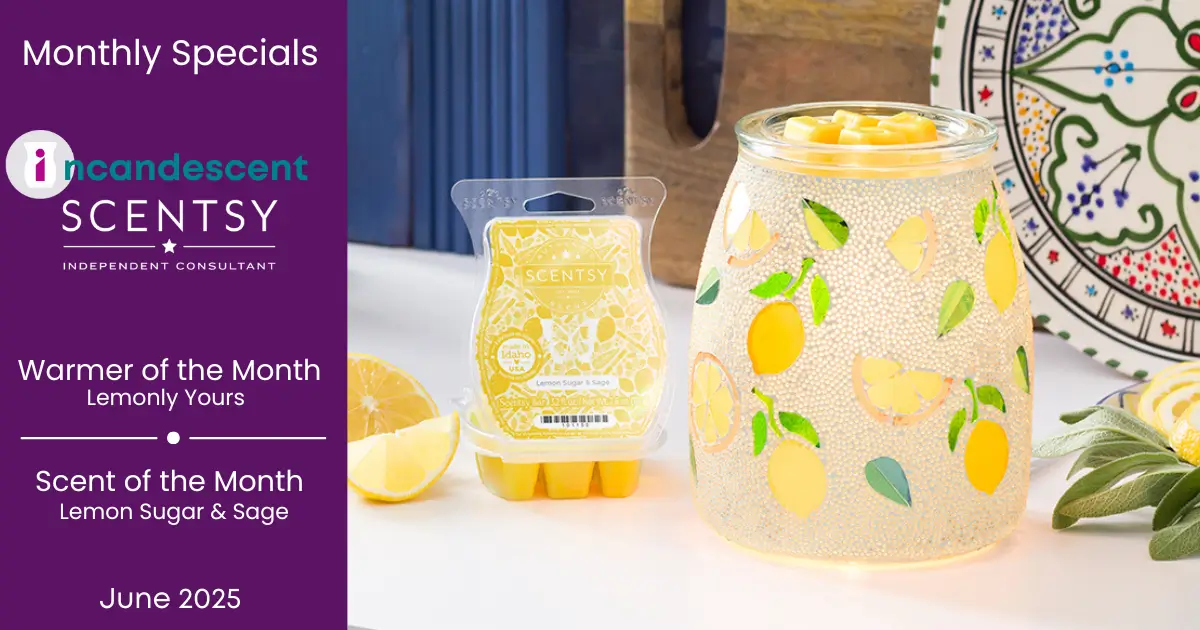 Scentsy June 2025 Warmer Of The Month | Lemonly Yours + Lemon Sugar &Amp; Sage Scentsy June 2025 Warmer of the Month | Lemonly Yours + Lemon Sugar & Sage