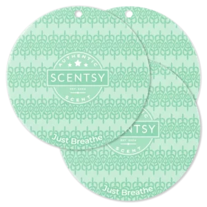 Just Breathe Scentsy Scent Circle 3 Pack Bundle
