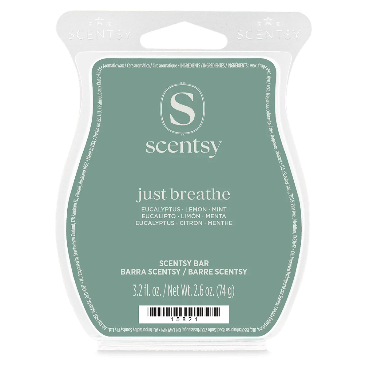 Just Breathe Scentsy Bar (1) Just Breathe Scentsy Wax Bar