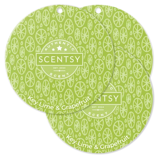 Key Lime & Grapefruit Scentsy Scent Circle 3 Pack