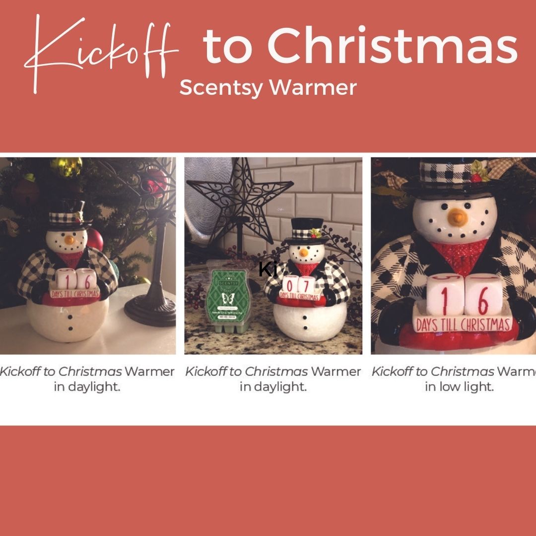 Kickoff To Christmas Scentsy Warmer Snowman Incandescent.Scentsy.us