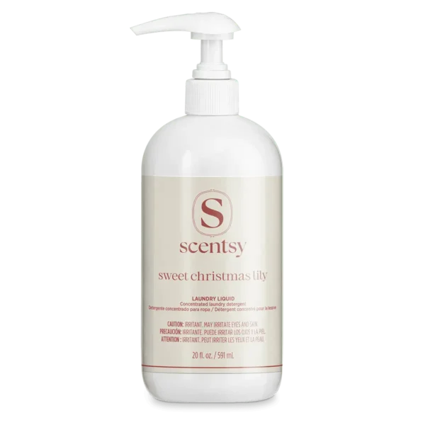 LAUNDRY-LaundryLiquid-SweetChristmasLily-ISO-R13MX-2026-PWS Sweet Christmas Lily Scentsy Laundry Liquid