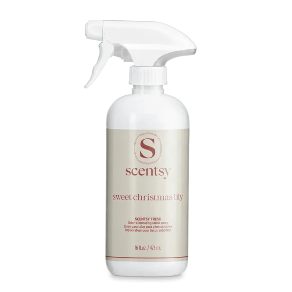 LAUNDRY-ScentsyFresh-SweetChristmasLily-ISO-R13MX-2026-PWS Sweet Christmas Lily Scentsy Fresh Linen Spray