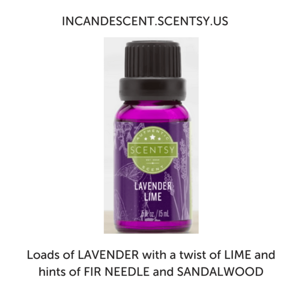 LAVENDER LIME SCENTSY NATURAL OIL BLEND