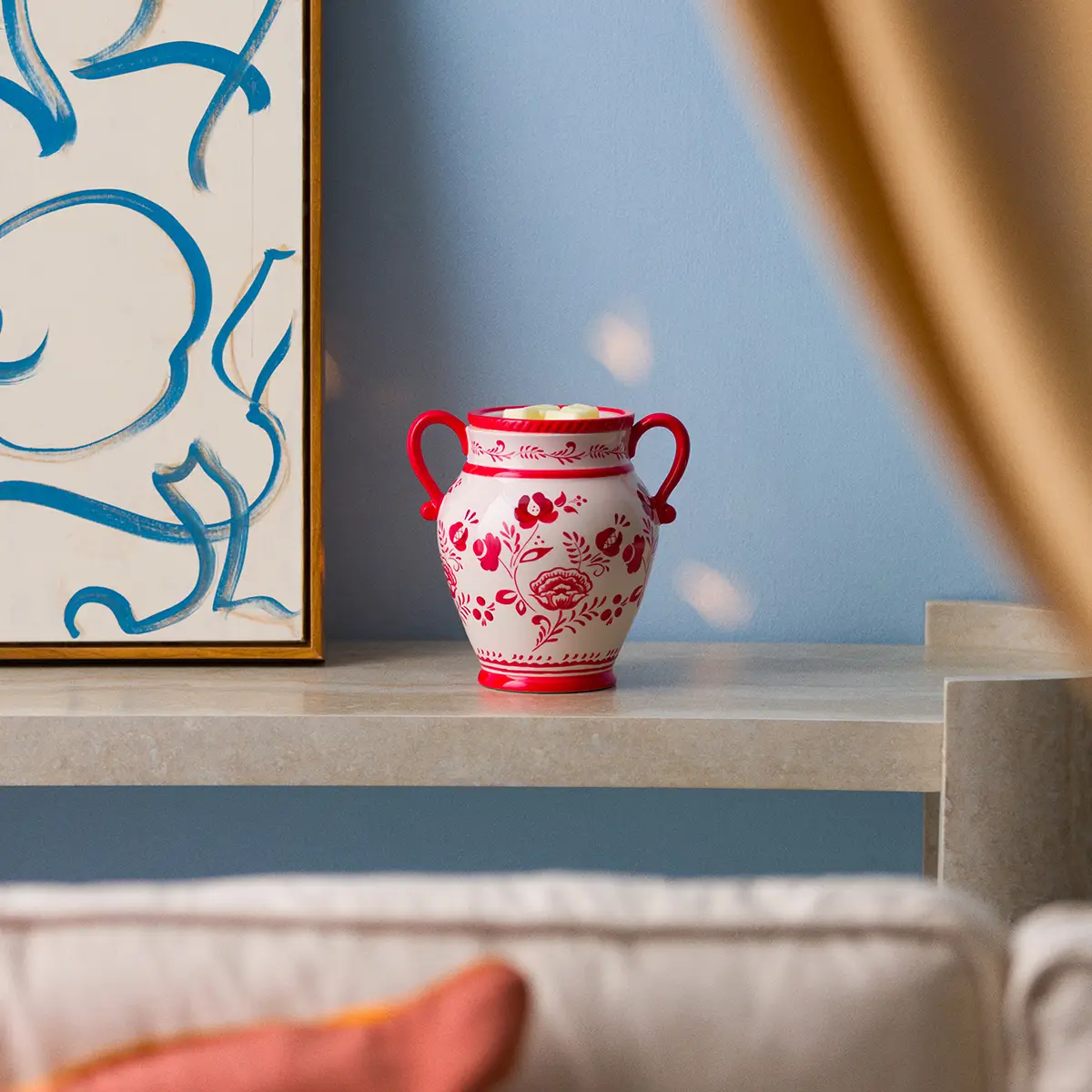 La Vita Rosa Warmer - Stylized 2 La Vita Rosa Scentsy Warmer- July 2026 Italian Summer
