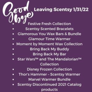 Leaving Scentsy 13122