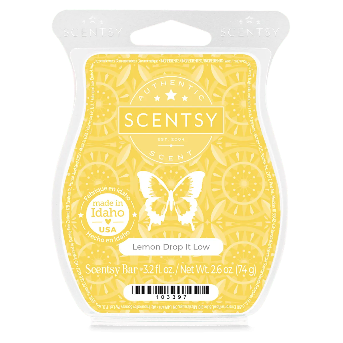 Lemon Drop it Low Scentsy Wax Bar | Let's Dance