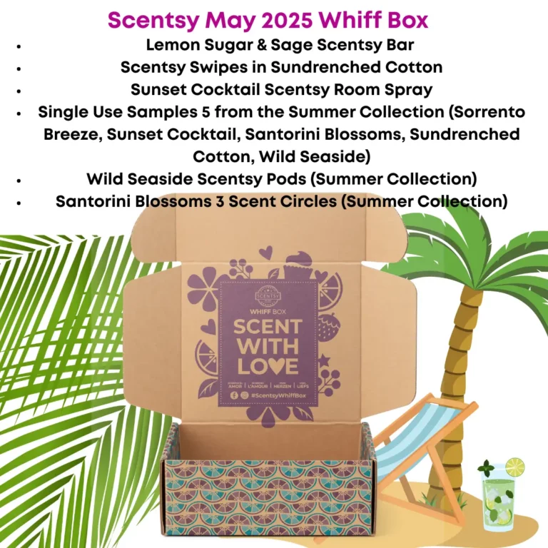 Scentsy May 2025 Whiff Box Spoiler Scentsy May 2025 Whiff Box Spoiler