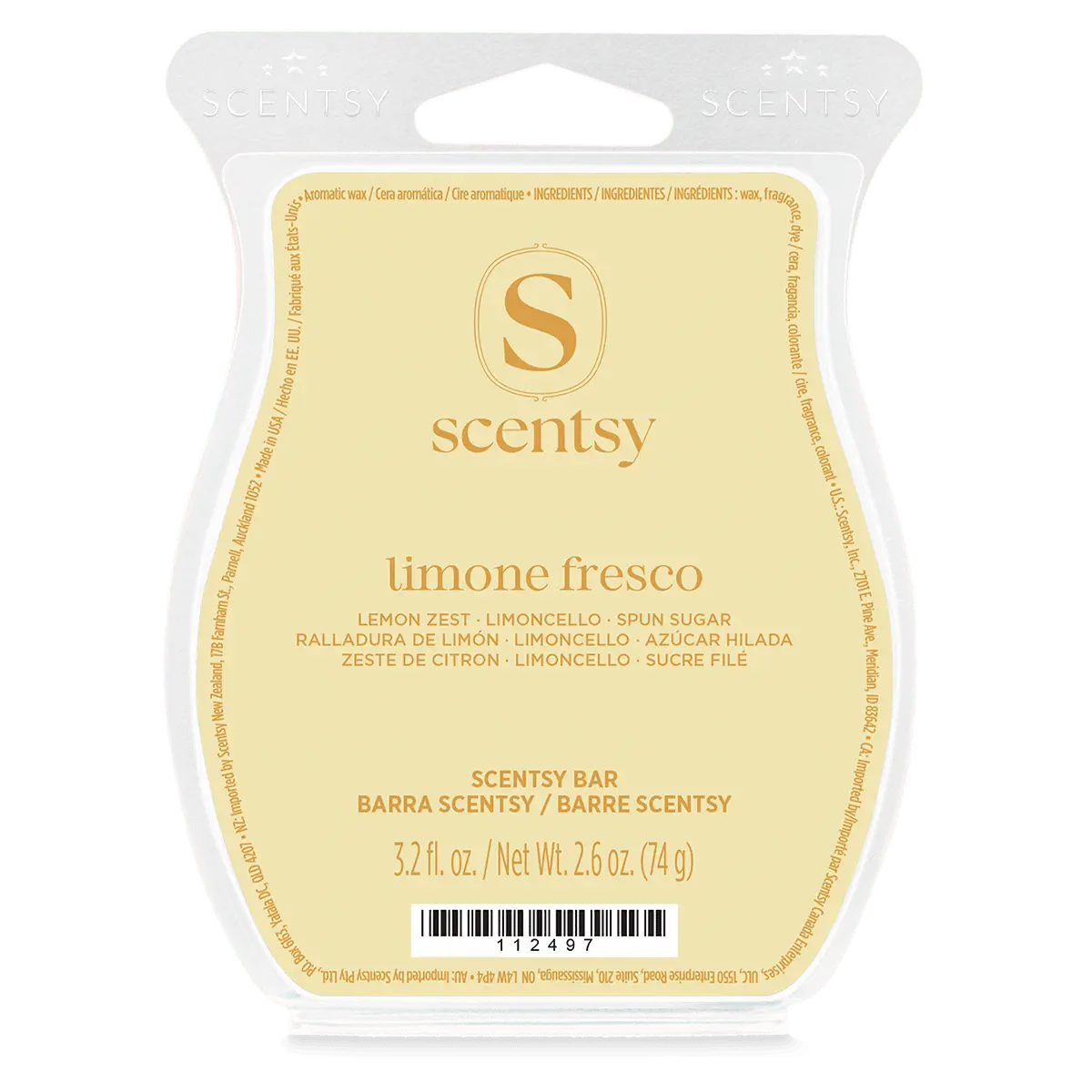 Limone Fresco Scentsy Bar 2 Limone Fresco Scentsy Bar - July 2026