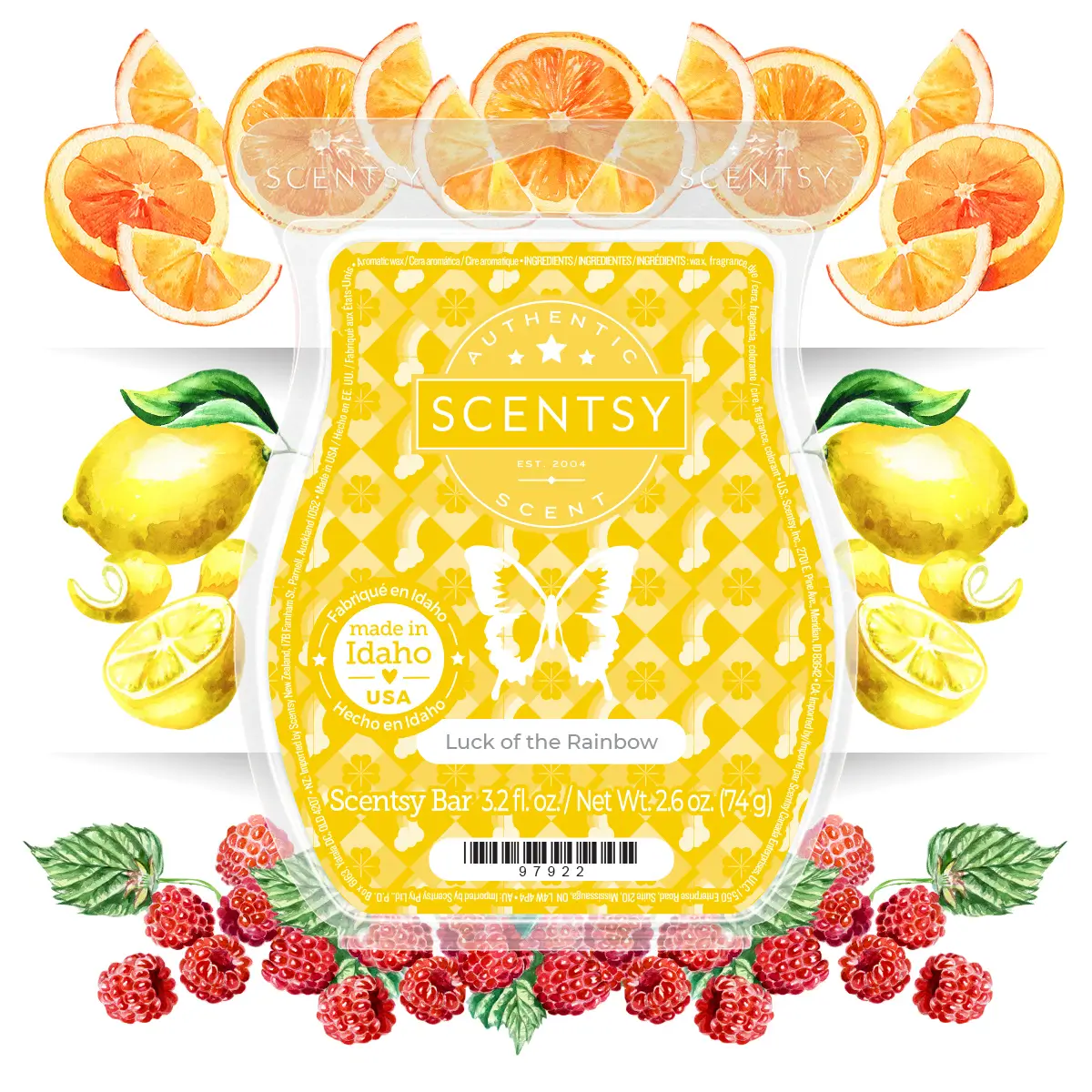 Scentsy February 2025 Warmer of the Month - Clover Me Irish + Luck of the Rainbow