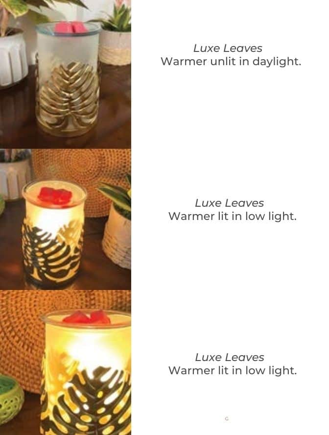 Luxe Leaves Scentsy Warmer May 2023