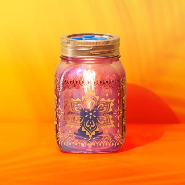 MANDALA MASON JAR SCENTSY WARMER COLORFUL SUMMER 2021 SCENTSY