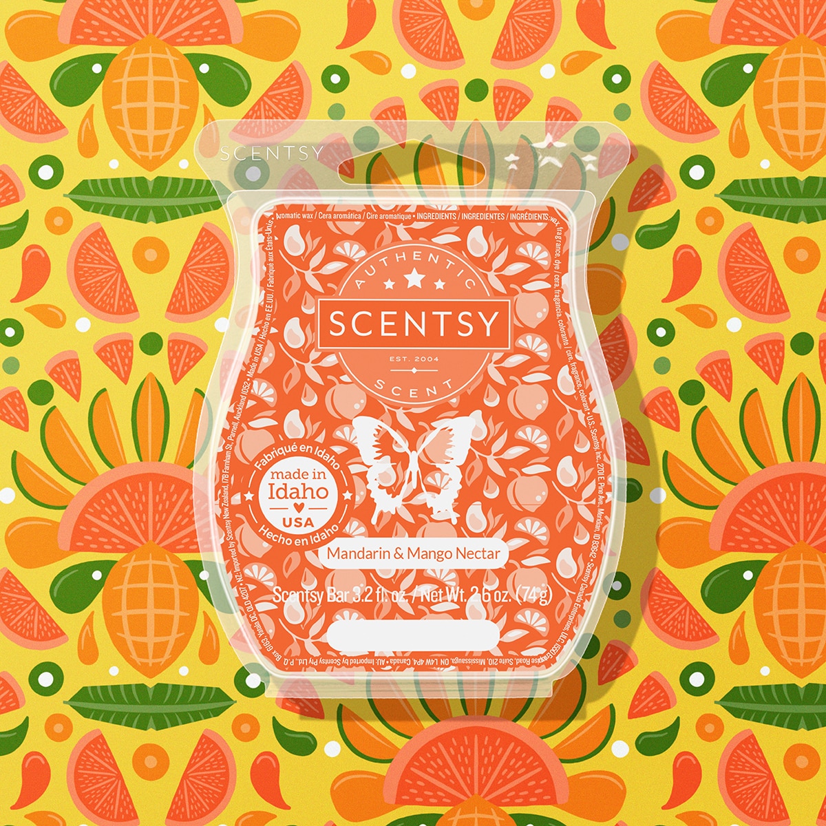 MANDARIN MANGO NECTAR SCENTSY BAR SUMMER 2021