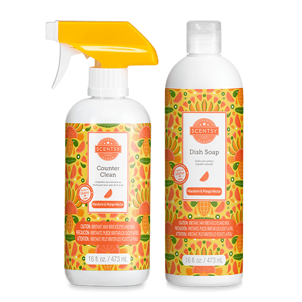 MANDARIN MANGO SCENTSY CLEAN BUNDLE