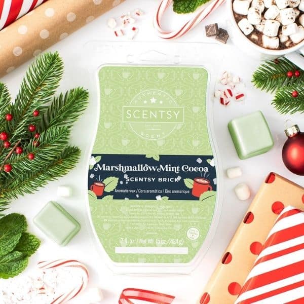 MARSHMALLOW COCOA MINT SCENTSY BRICK