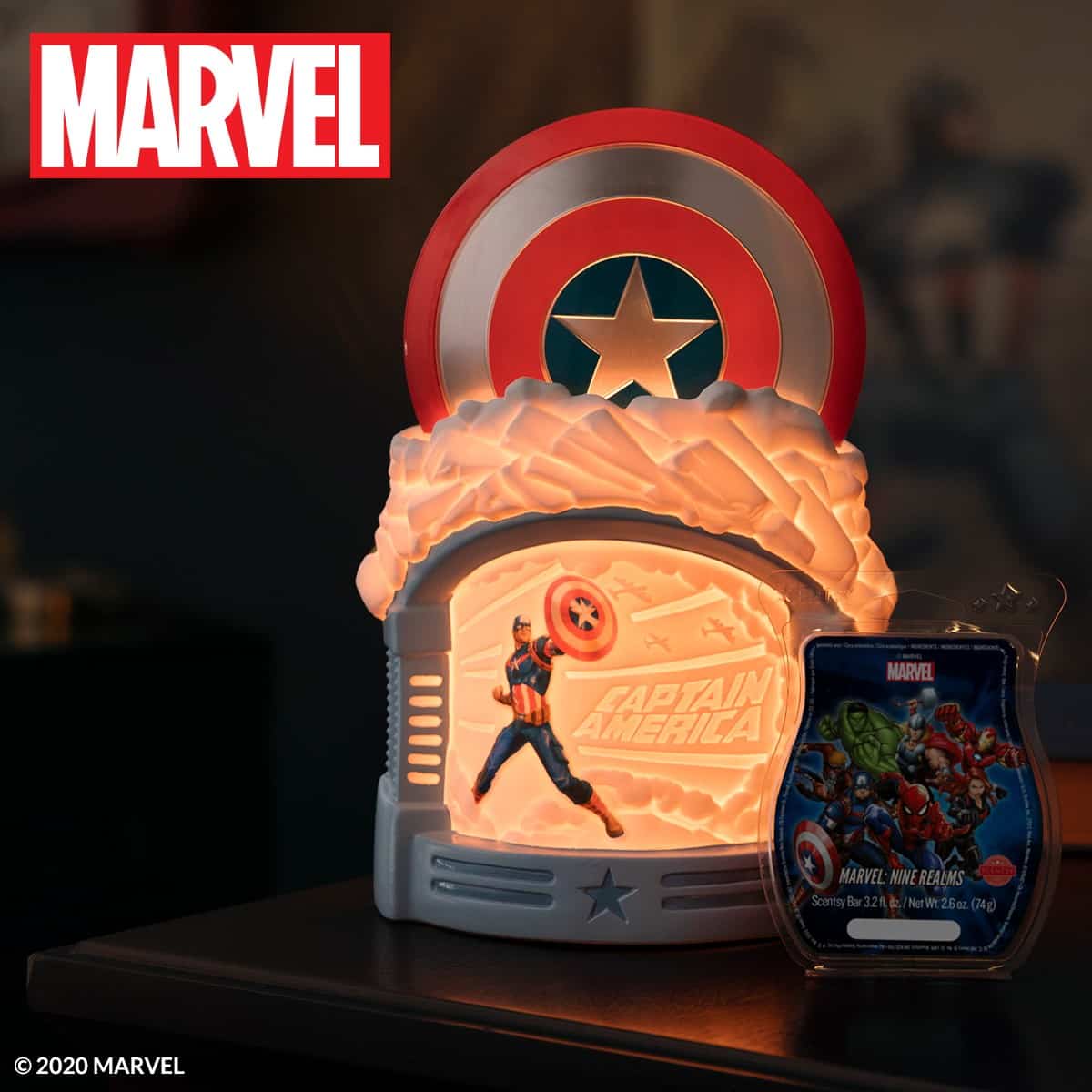 MARVEL CAPTAIN AMERICA SCENTSY WARMER