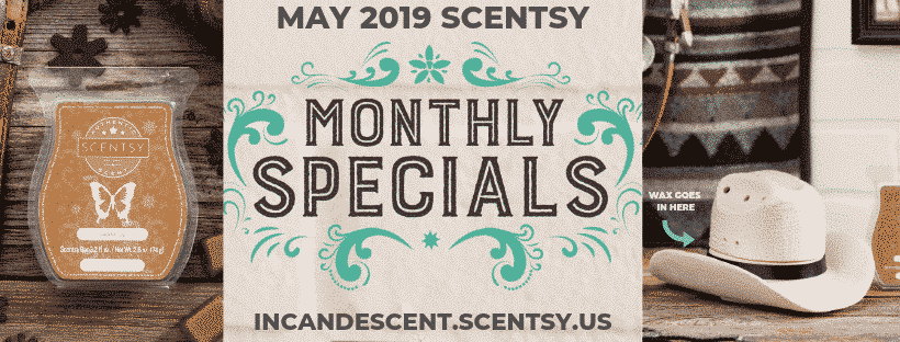 MAY 2019 SCENTSY WARMRE & SCENT OF THE MONTH - COUNTRY BORN COWBOY HAT WARMER