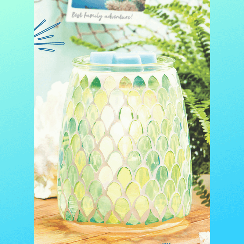 NEW! MERMAID GLASS SCENTSY WARMER | MARCH 2019 SPECIAL