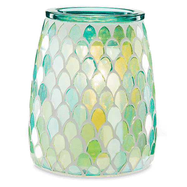 Mermaid Glass Scentsy Warmer. Incandescent MERMAID GLASS SCENTSY WARMER