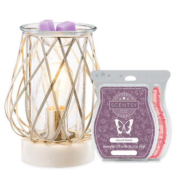 DIAMOND WEAVE SCENTSY WARMER BUNDLE