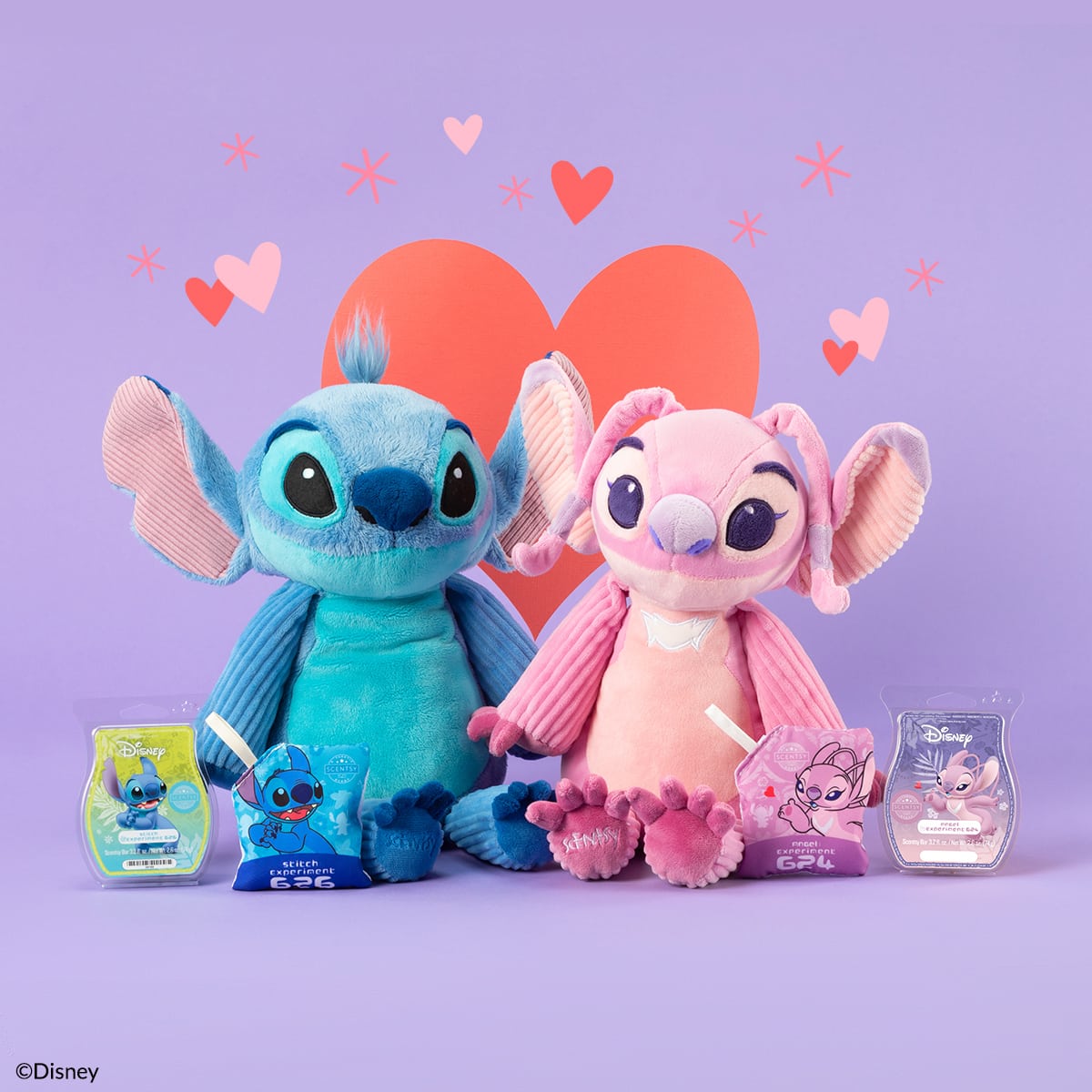 stitch and angel scentsy buddies