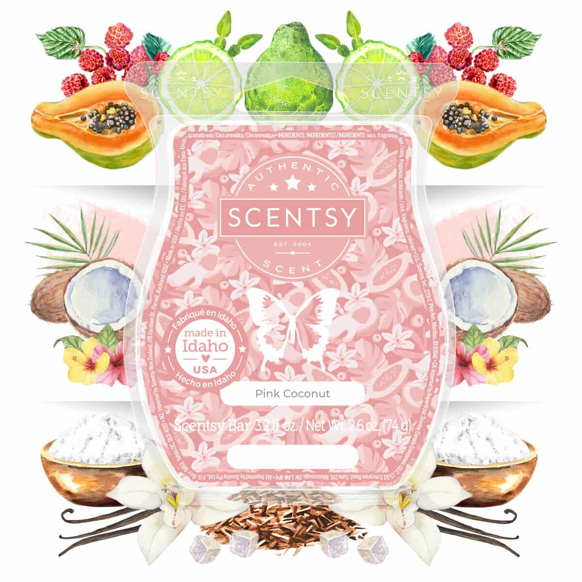 Scentsy pineapple rose ingredients and notes