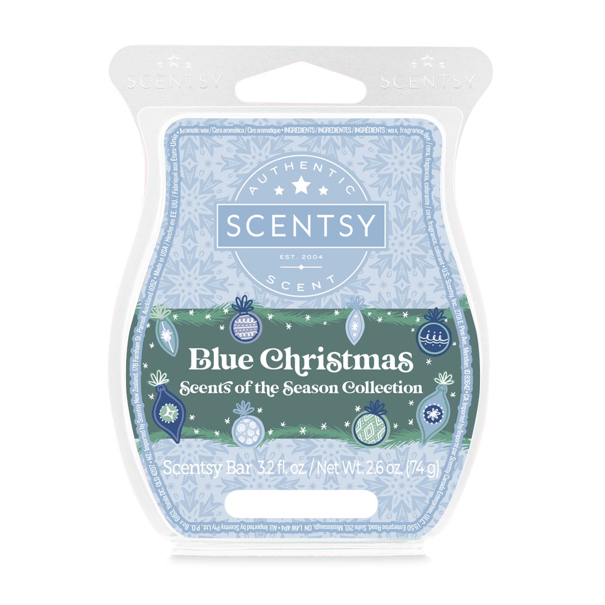Blue Christmas Scentsy Bar Incandescent.Scentsy.us