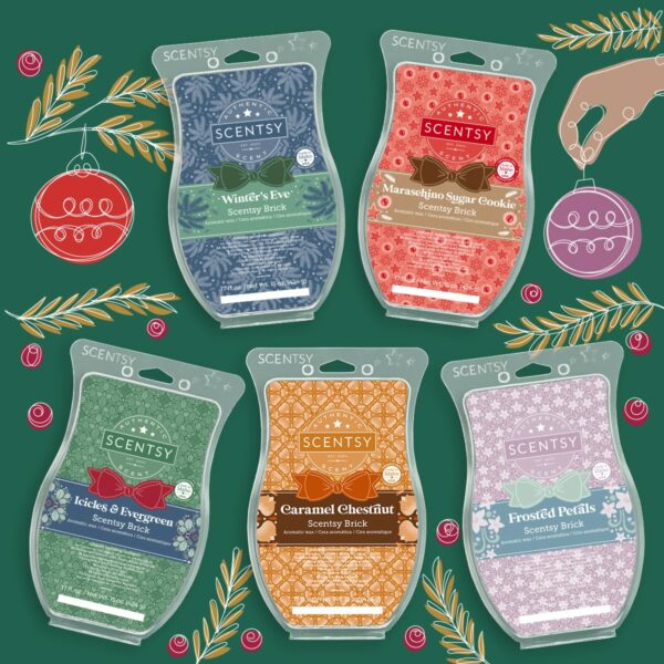 Icicles & Evergreen Scentsy Brick | Holiday 2022