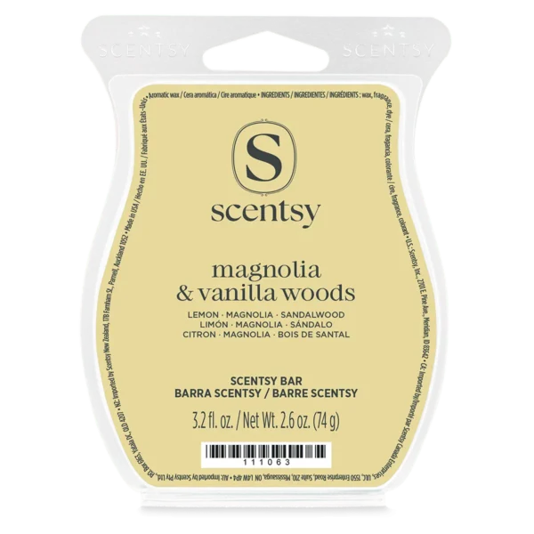 Magnolia &Amp; Vanilla Woods Scentsy Bar (1) Magnolia & Vanilla Woods Scentsy Wax Bar - March 2026