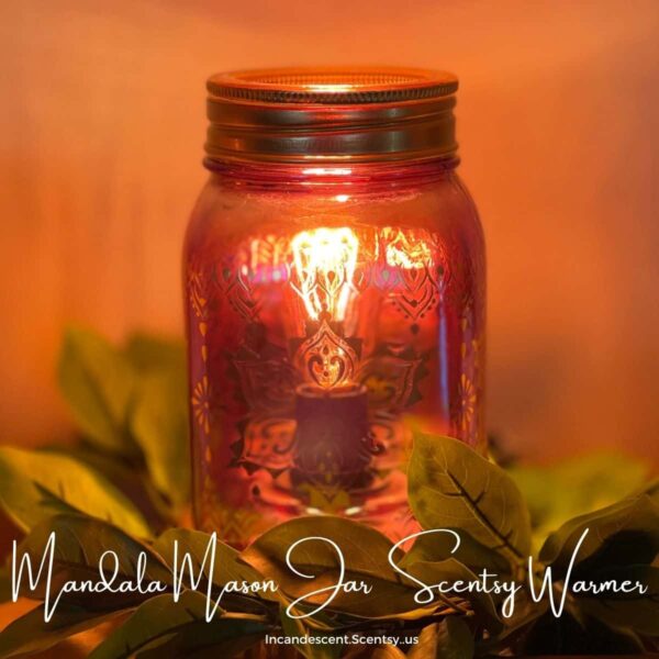 Mandala Mason Jar Scentsy Warmer