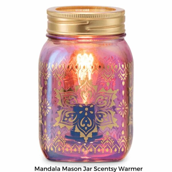 Mandala Mason Jar Scentsy Warmer | Summer 2021