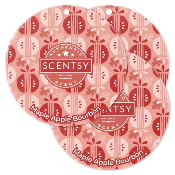 Maple Apple Bourbon Scentsy Scent Circle 3 Pack Bundle