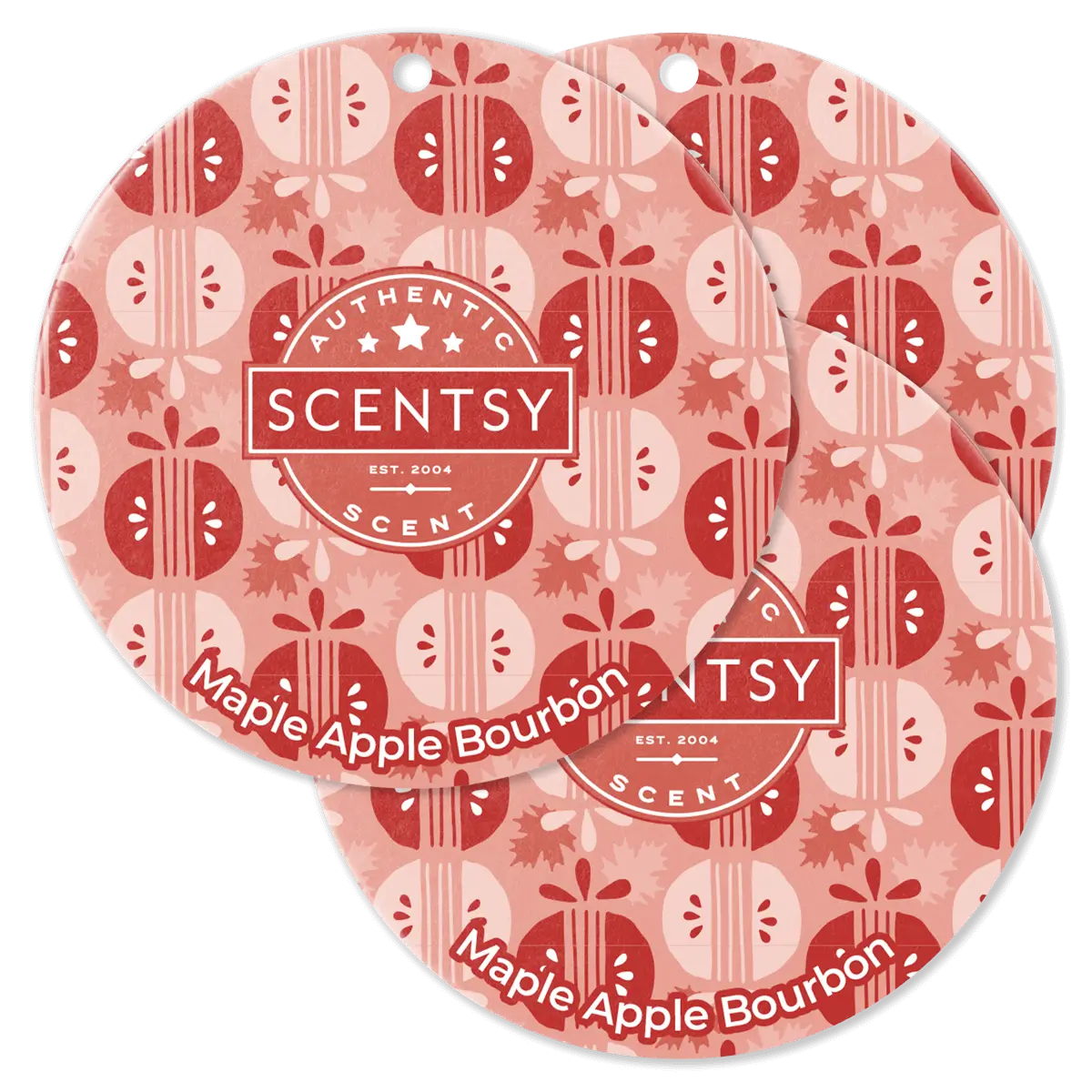 Maple Apple Bourbon Scentsy Scent Circle 3 Pack Bundle