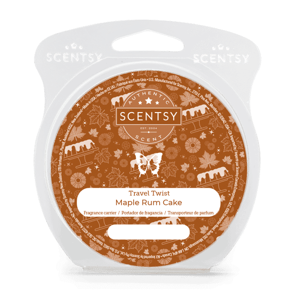 Maple Rum Cake Scentsy travel twist Harvest