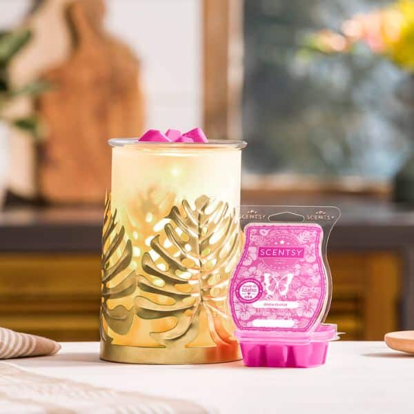 Scentsy May 2023 Warmer &Amp; Scent Of The Month | Luxe Leaves + Aloha Orchid May 2023 Luxe Leaves